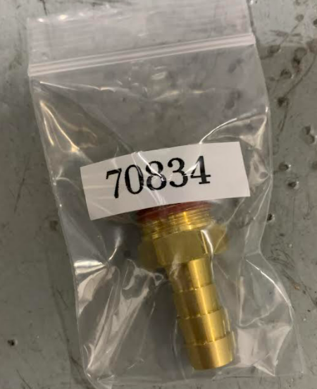 * 70834 Mercury Marine Hose Connector 3/8in Barb x 3/8 - 18 NPT/ Drawer #369 -Modern Boat Sales & Service