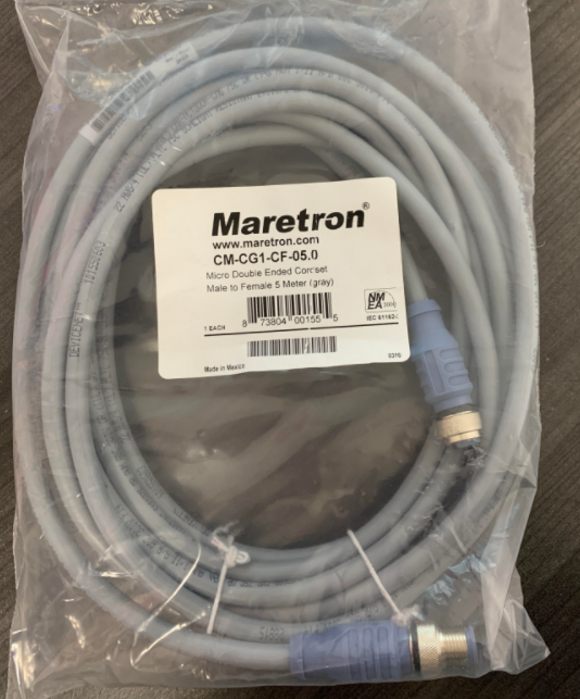* CM-CG1-CF-05.0 Maretron Micro Double Ended Cordset Male to Female 5 Meter (gray)/E3 -Modern Boat Sales & Service