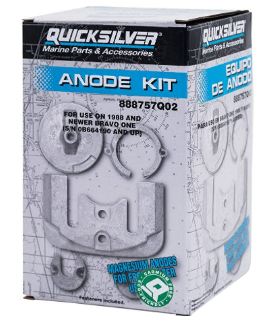 * 888757Q02 Mercury Marine Quicksilver Anode Kit/180D -Modern Boat Sales & Service