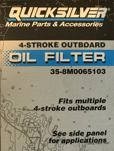 * 8M0162830 Mercury Marine Outboard Oil Filter SS 8M0065103/190L