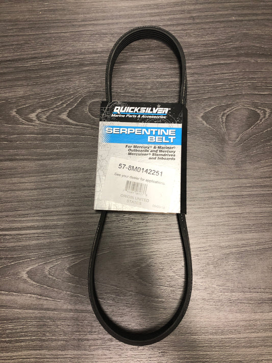 * 8M0142251 SS 8M0218433 MERCURY MARINE OUTBOARD SERPENTINE BELT/PS-WW -Modern Boat Sales & Service