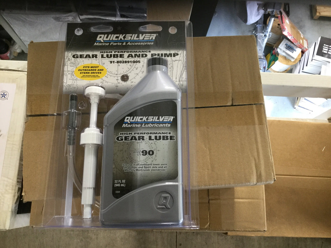 * 802891Q05 SS to 8M0222069 Mercury Marine Outboard HI-Perf gear lube and pump/435B