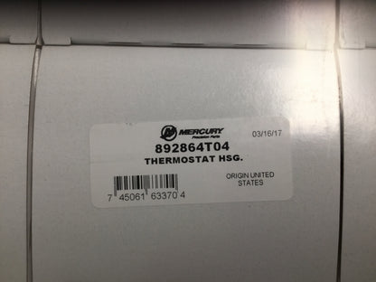 * 892864T04 Mercury Marine Outboard Thermostat Housing Assy IN LINE 6 SS 8M0174561 /D2 -Modern Boat Sales & Service