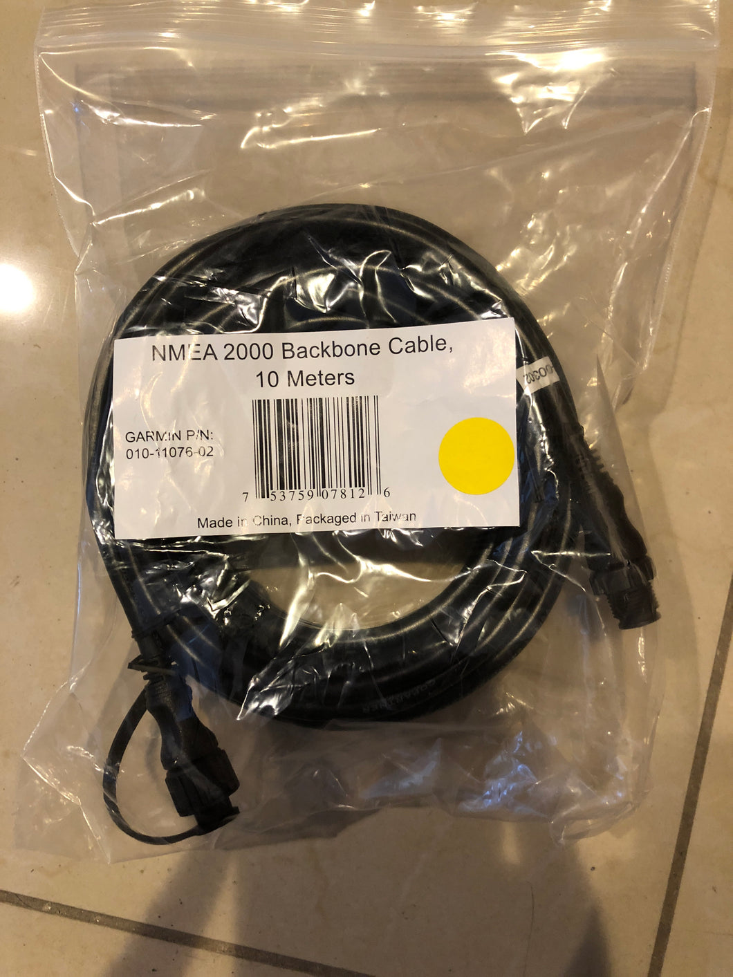 Garmin 010-11076-02, 10M Backbone cable NMEA2000 -Modern Boat Sales & Service