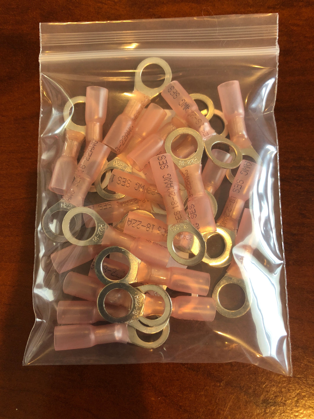 Big Pink ring Butt Connectors TE18-56R x 25 per baggie/F3-DRAWER#30/#31 -Modern Boat Sales & Service