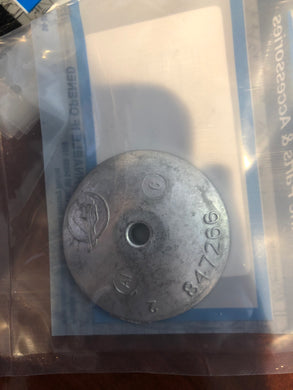 * 847266 Mercury Marine Outboard Anode Mercury Small Trim Tab Zinc/H3 -Modern Boat Sales & Service