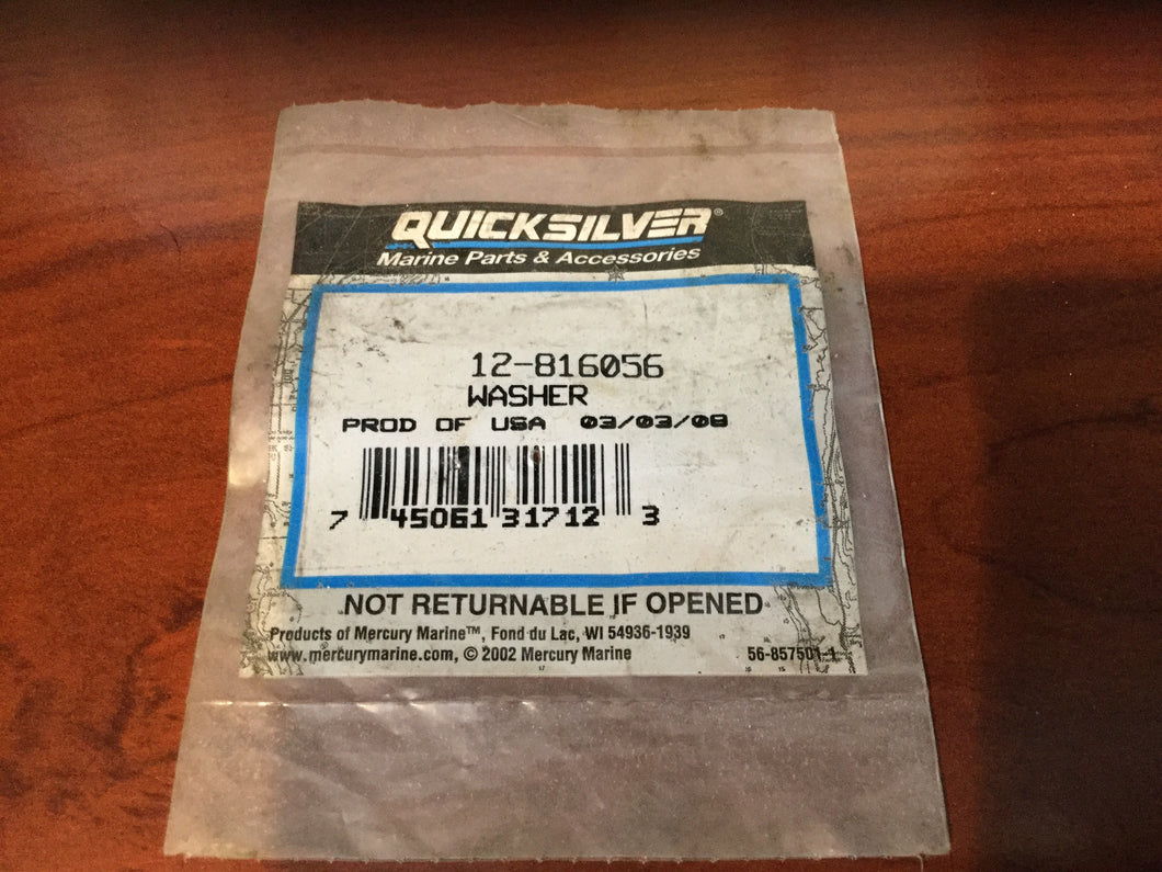 816056 Mercury Marine Quicksilver Washer 12-816056/250D/YB#004 -Modern Boat Sales & Service