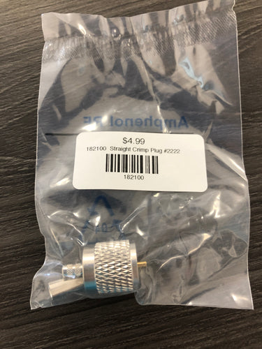182100  Straight Crimp Plug #2222