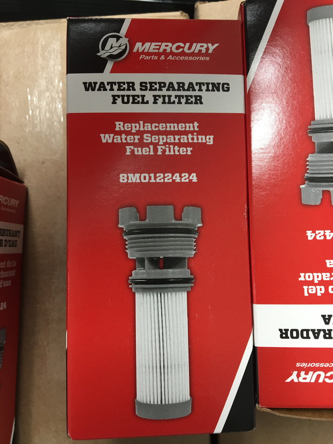 8M0122424 Mercury Marine Outboard Red Top Fuel Filter Mercury/ 185H