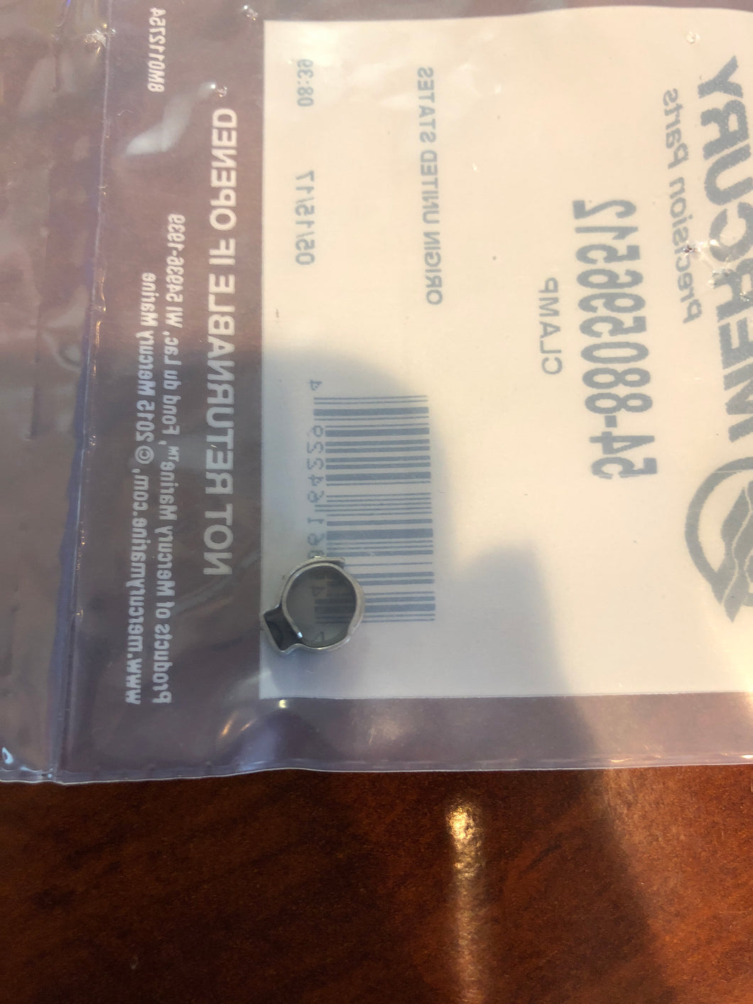 * 880596512 Mercury Marine Outboard Clamp / G3/DRAWER#1 -Modern Boat Sales & Service