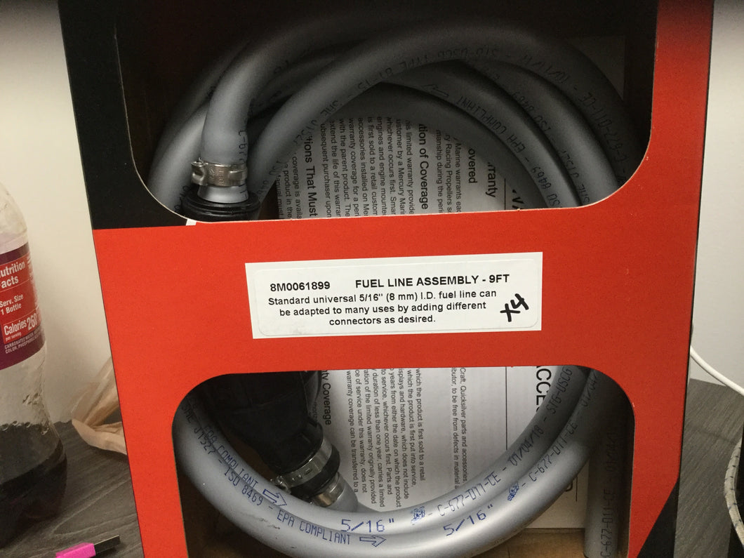 8M0061899 MERCURY MARINE FUEL LINE-9 FT-MP / A150C -Modern Boat Sales & Service