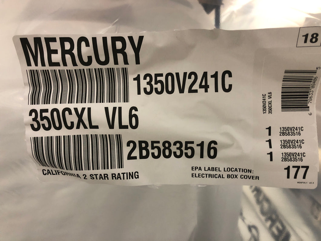 1350V241C, 350 Verado Cold Fusion White 2018 CXL