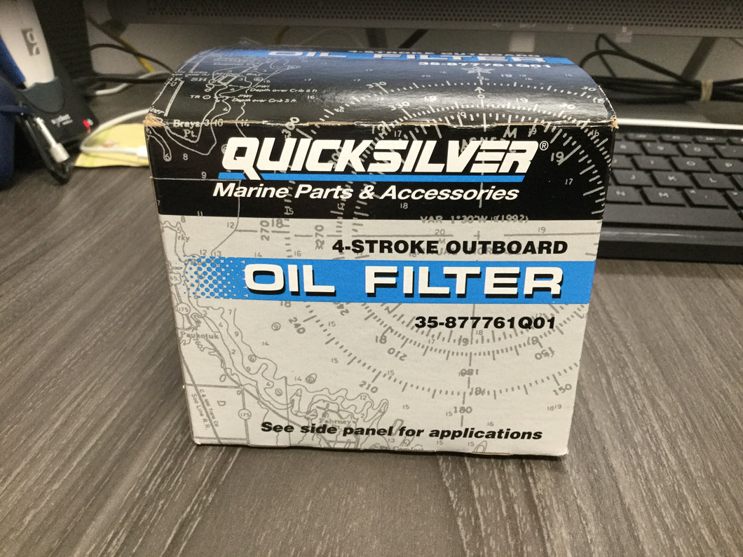 877761Q01 Quicksilver 4-Stroke outboard oil filter/185D -Modern Boat Sales & Service