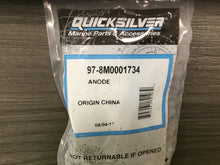 * 8M0001734 SS 8M0217563 Anode, Mercury Marine Outboard Quicksilver Zinc/H3 -Modern Boat Sales & Service