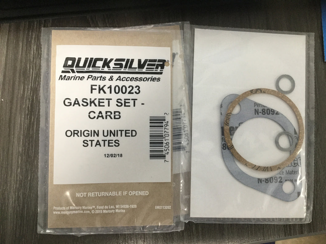 * FK10023 Mercury Marine Gasket Set- Carb /205E -Modern Boat Sales & Service