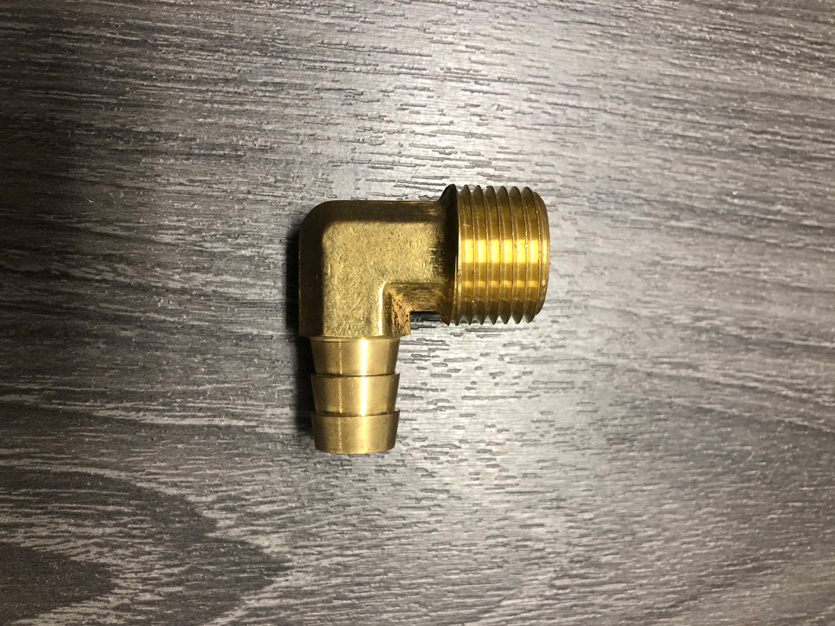 * 2128 brass 90 fitting 1/2" x1/2" fuel elbow brass /J3/Drawer-J008 -Modern Boat Sales & Service