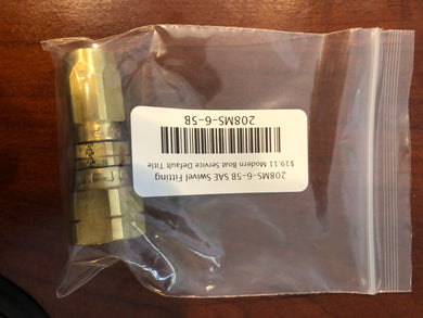 208MS-6-5B SAE Swivel Fitting/B3/B -Modern Boat Sales & Service