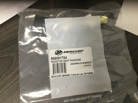 * 898091T04 Mercury Marine Resistor Assy/H4 -Modern Boat Sales & Service