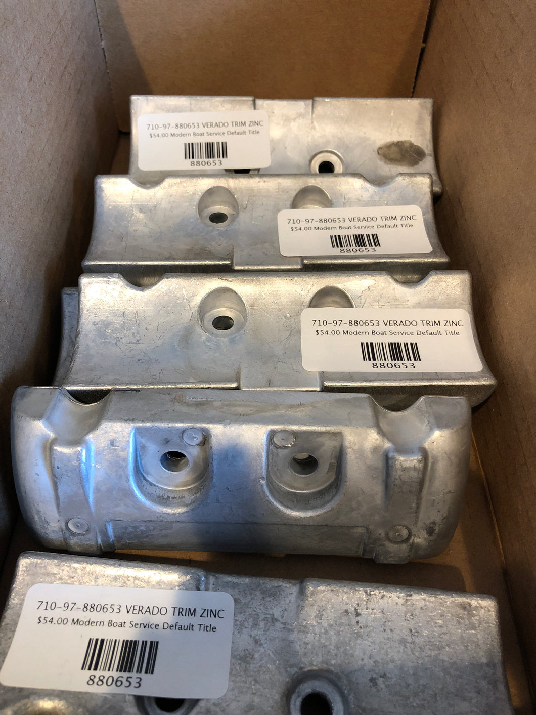 * 880653 Mercury Marine VERADO TRIM ZINC/H3 -Modern Boat Sales & Service