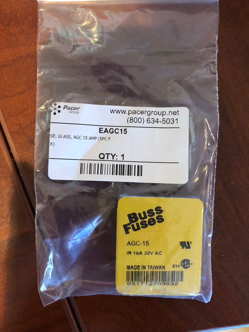 EAGC15 Fuse, Glass, AGC 15 Amp (5pc pack) -Modern Boat Sales & Service