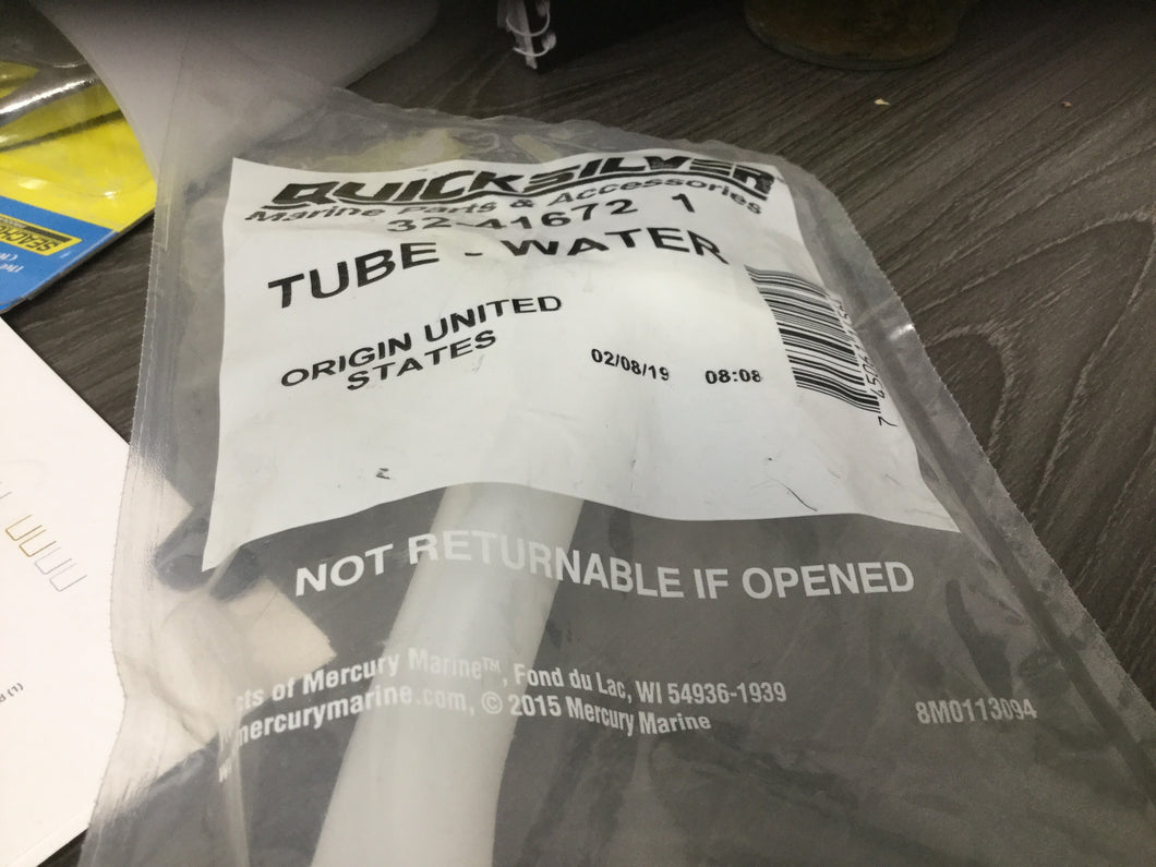 * SS8M0171319 Mercury Marine Quicksilver Tube - Water 416721 /205F -Modern Boat Sales & Service