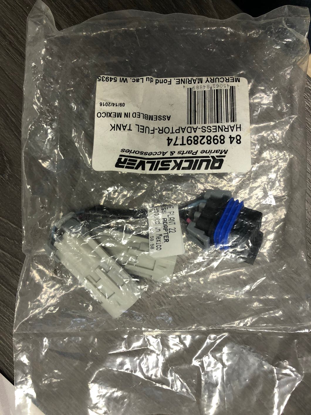 898289T74 mercury marine fuel tank harness adaptor/250D/YB#022 -Modern Boat Sales & Service