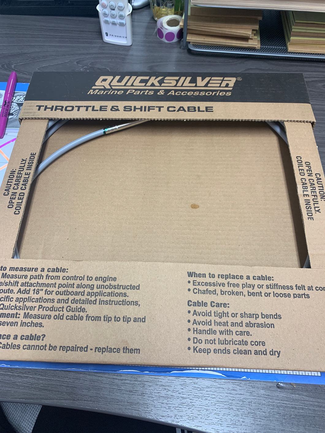 * 8M0082488 15FT Quicksilver Throttle and Shift Cable/170C -Modern Boat Sales & Service