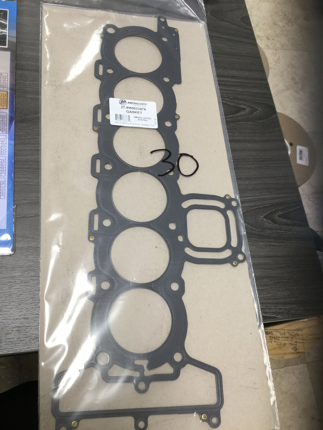 * 8M0033476 Mercury Marine Quicksilver Gasket/EW3 -Modern Boat Sales & Service