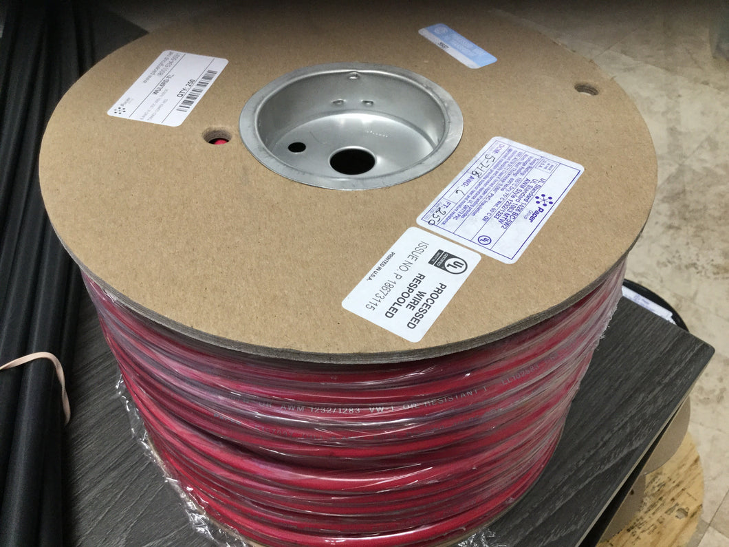 WUL6RD-TL 6AWG UL 105C 600V, 7X38/30 Tinned Copper RED Per FT -Modern Boat Sales & Service