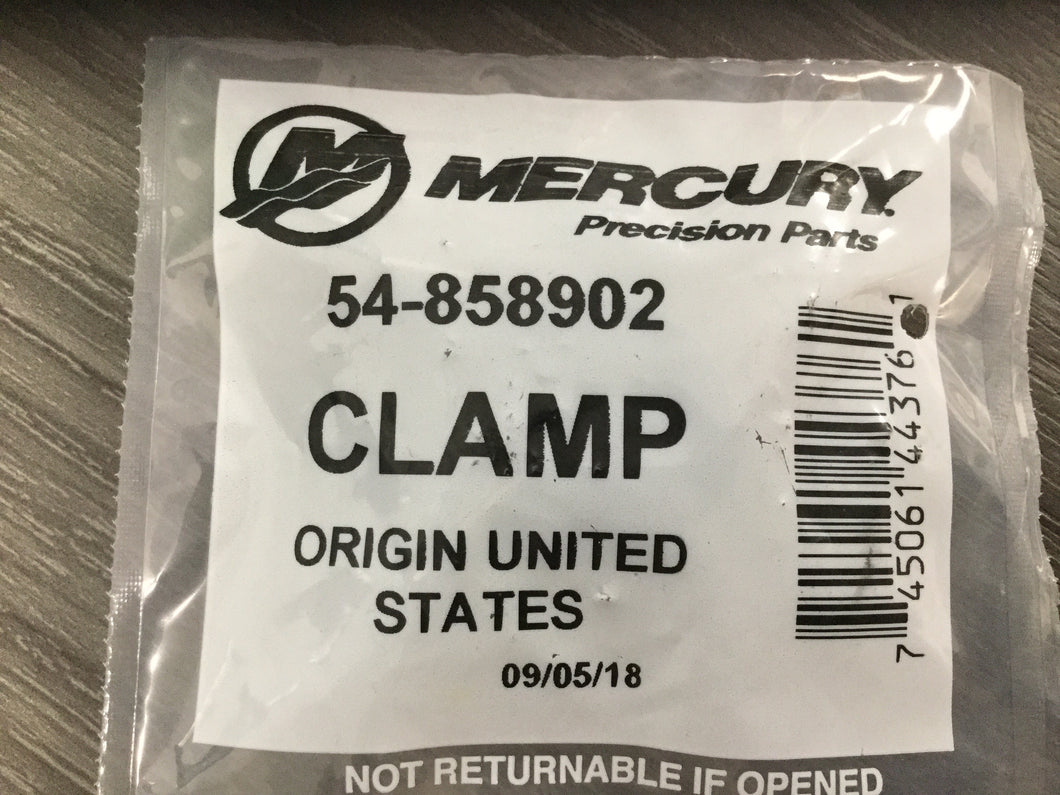 * 858902 Mercury Marine Outboard Clamp/B3/X -Modern Boat Sales & Service