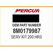 8M0179987 Mercury Marine Service Kit 200 Hours/400G
